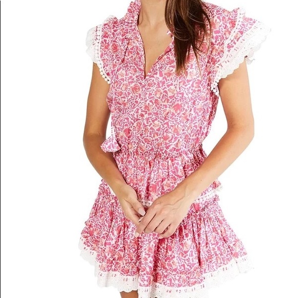 Misa Los Angeles Lilian Dress in Pink Animal Floral - Picture 3 of 10